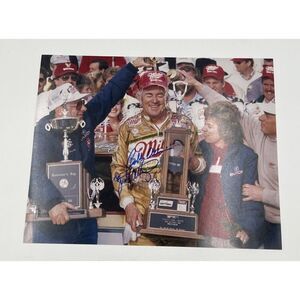 Bobby Allison & Judy Signed NASCAR Racing Victory Photo 11X14